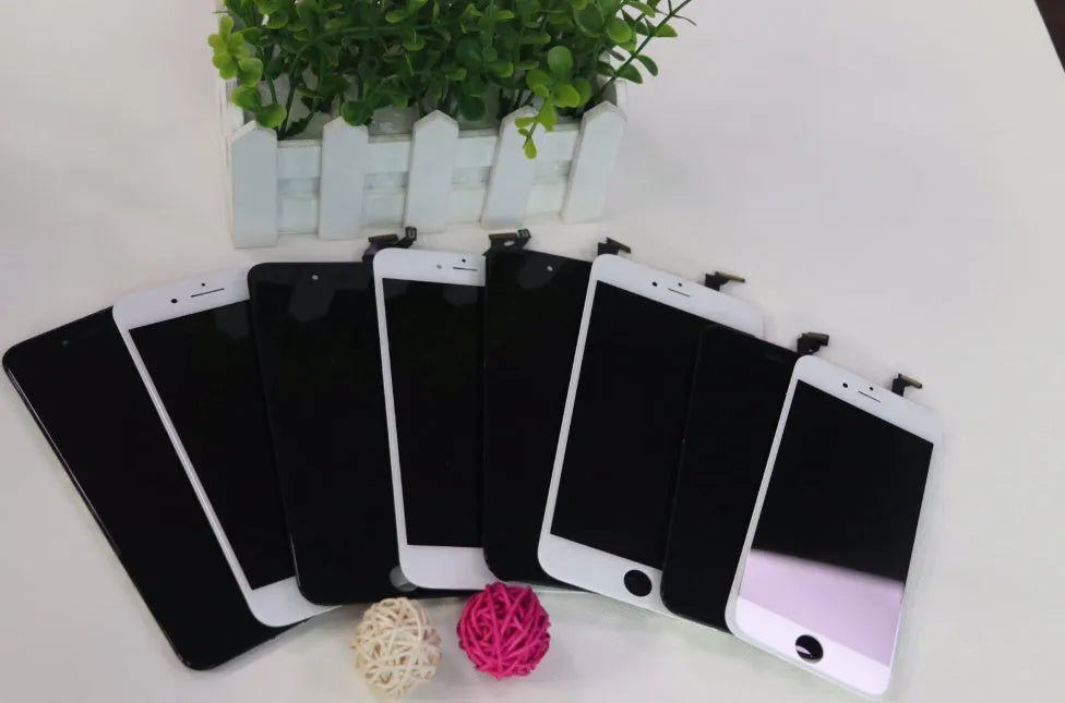 Replacement LCD touch screen assembly for iPhone models 6 to 8 Plus with disassembly tool