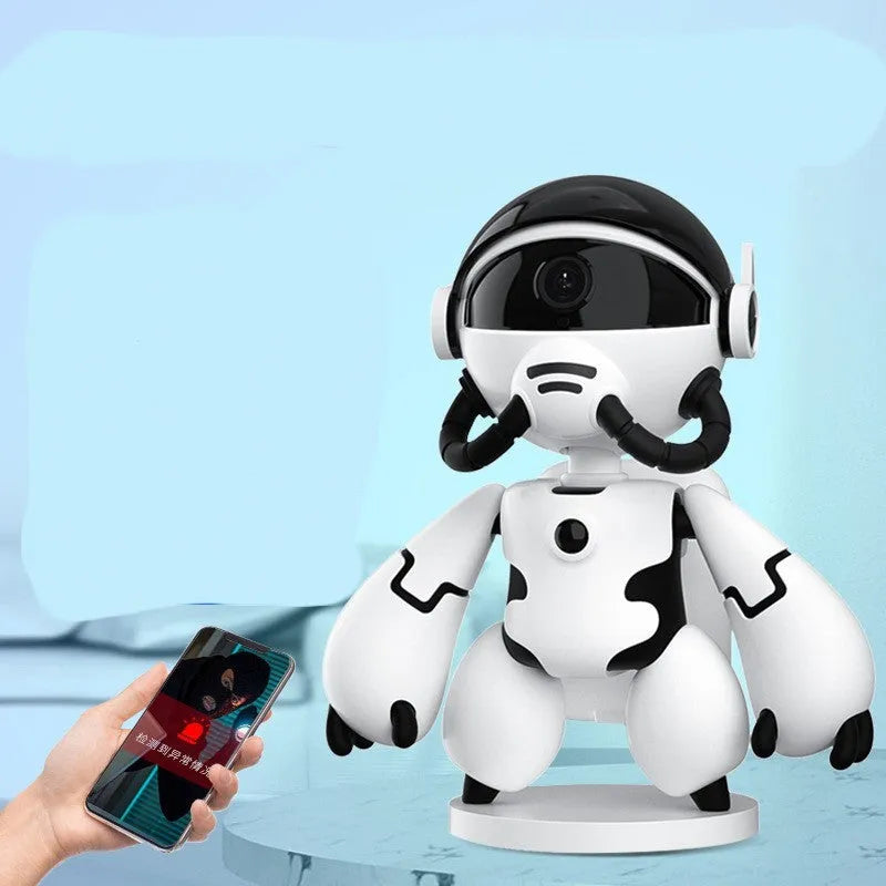 White Space Robot Monitor security camera with detachable base showing 170mm by 80mm dimensions