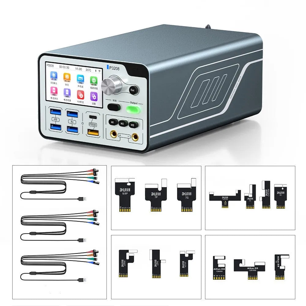 320W intelligent regulated power supply with 3.0 inch display showing voltage and current readings