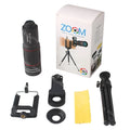 18x mobile phone telephoto lens with aluminium tripod and universal clip for Samsung smartphones