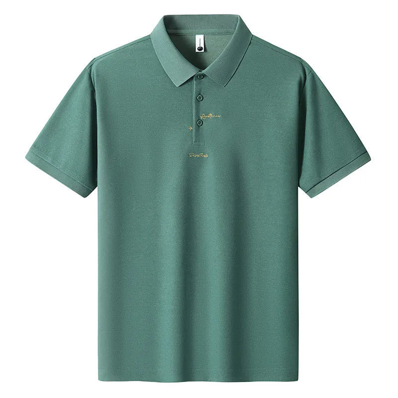 Men's casual cotton T-shirt with letter pattern in multiple colour options showing front view