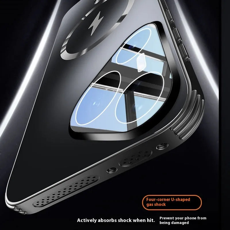 Magnetic belt lens protector phone case for Huawei Pura70 Pura80 in solid colours