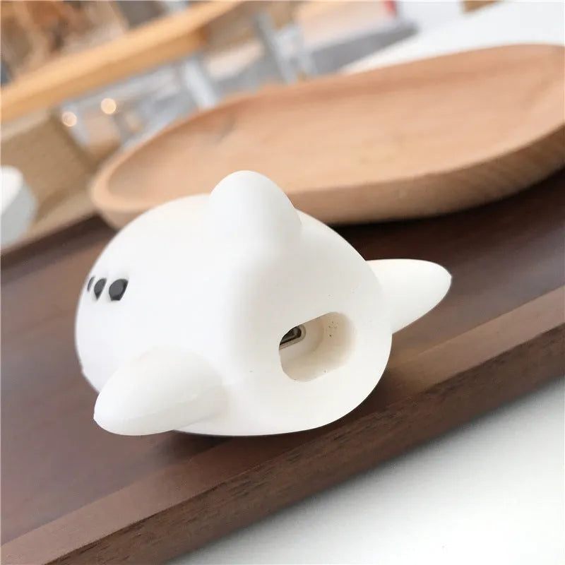 Cartoon airplane headset design silicone protective case for Apple AirPods with a carrying hook.