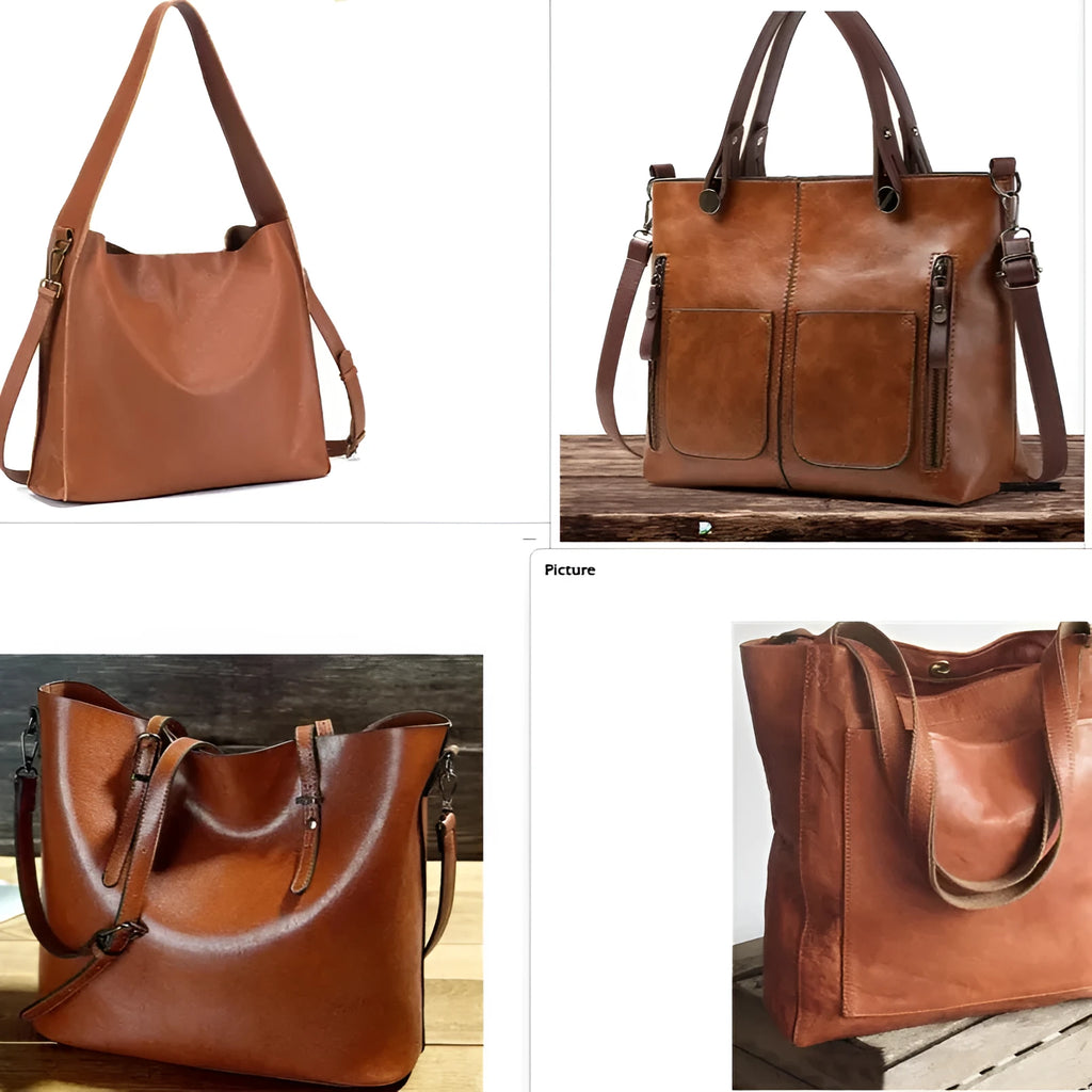 Black ladies shoulder bag with gold hardware, a removable strap, and a front zip pocket.