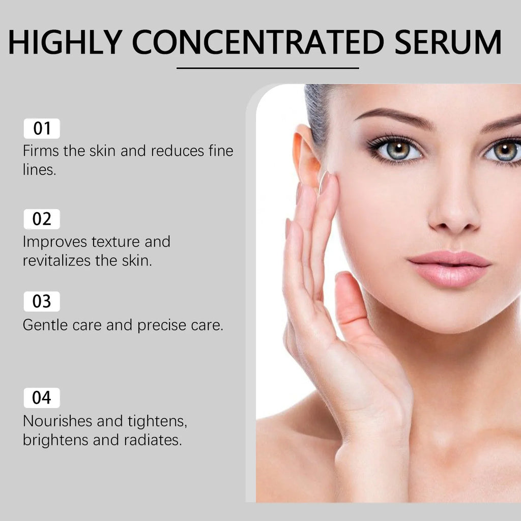 30ml skin tightening essence bottle with collagen and coffee extract formula