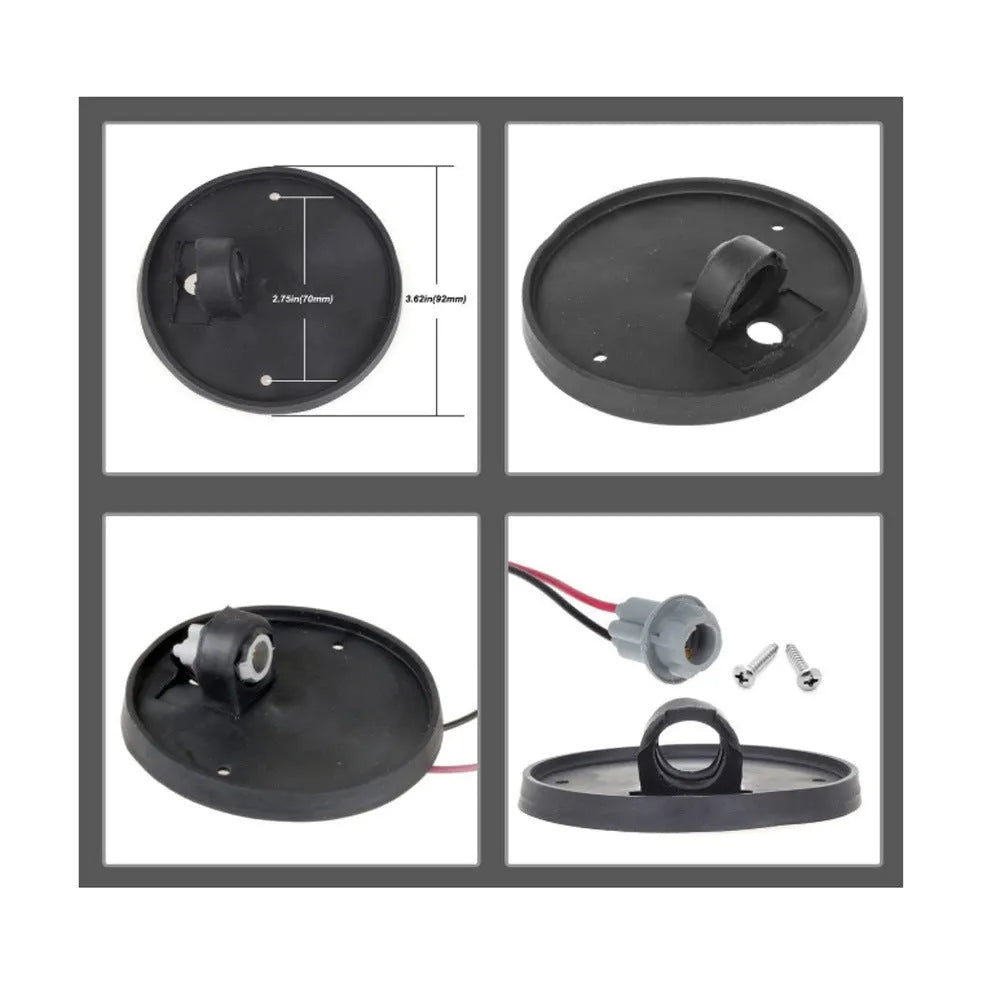 GR- LED roof cab light with yellow lampshade, 83mm dimension, for commercial vehicle marking