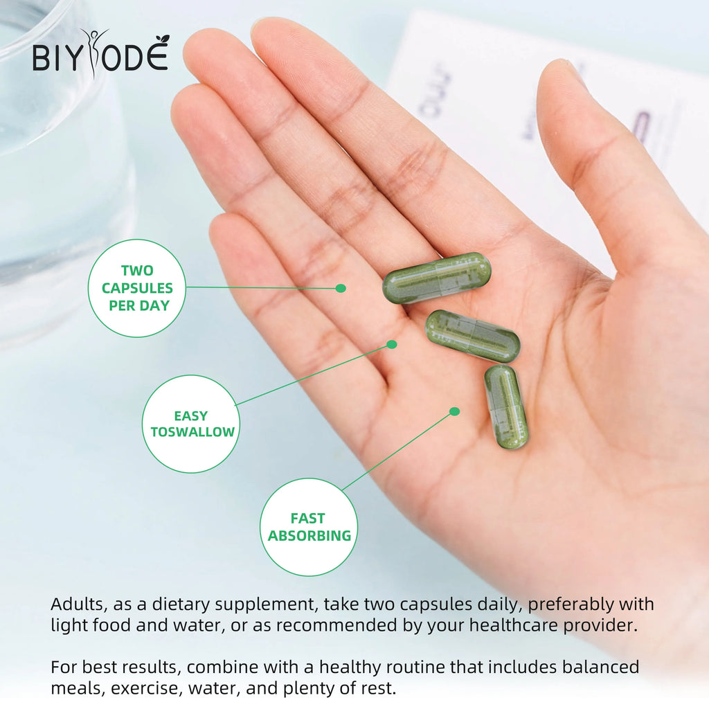 Moringa capsules herbal supplement bottle with 60 capsules, OEM ODM custom label and formula options