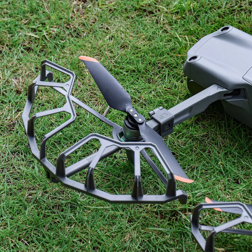 Grey ABS propeller protection ring for DJI Air 2 and Air 2S drones showing 10.5cm radius design