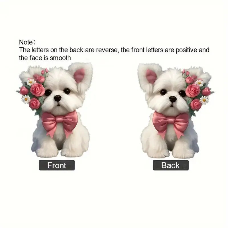 Cartoon-style acrylic car pendant for interior decoration in colourful designs