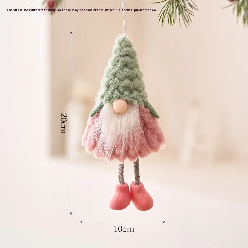 European style Christmas tree pendant in Santa or snowman design, one of six colour options