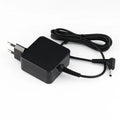 Black 45W laptop adapter with DC connector charging cable, compact design