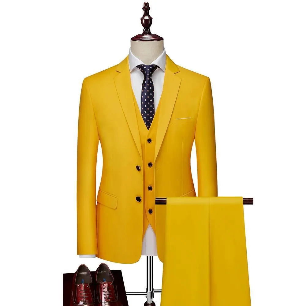 Men's slim fit wedding waistcoat in multiple colours with Asian sizing tags