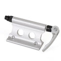 Silver metal bicycle front fork quick release fixing clip for SUV roof bar mounting