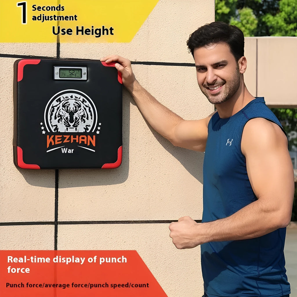 Smart boxing training sandbag with hanging-type dynamometer and PU focus mitts