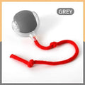 Plush silicone cat ball toy in green colour with rolling movement design