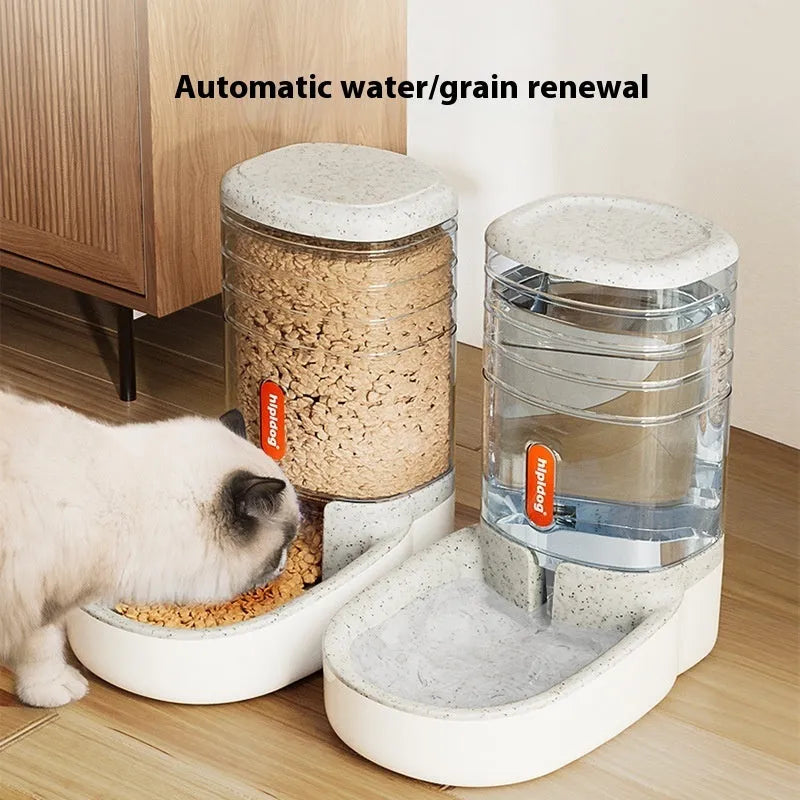 Automatic pet drinker with 3.8L capacity in blue, green, grey, or pink colours, made from durable PP material