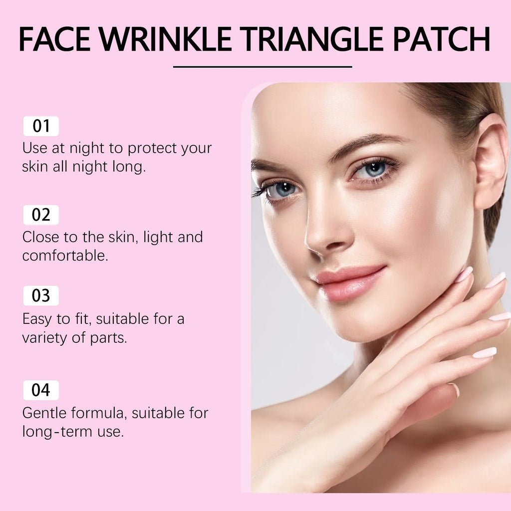 144 facial skin fine lines nursing adhesive bandage patches with hyaluronic acid formulation