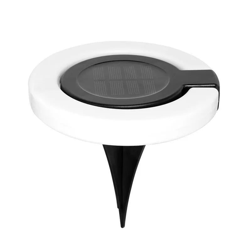 Solar underground light with waterproof folding aperture for outdoor garden pathway illumination