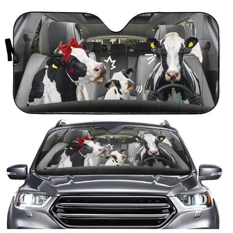 Aluminium foil car sun shield with telescopic installation for windscreen sun protection