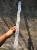 White PP plant climbing posts, 50cm x 3cm, for supporting climbing vines and potted plants indoors and outdoors