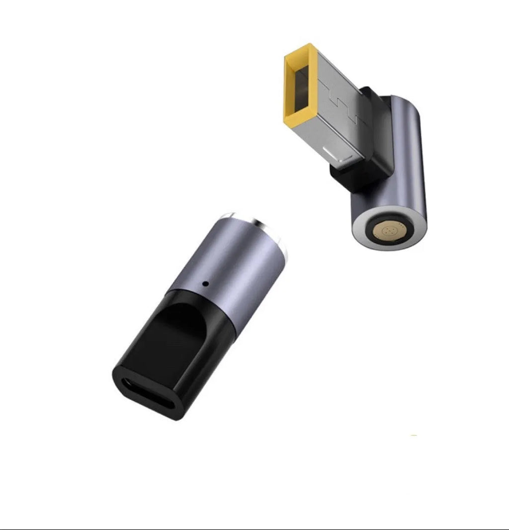 Lenovo Type-C to Square Port magnetic charging cable showing 1.8m length and magnetic connector