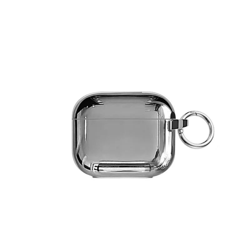 Electroplated TPU headphone case with heart pendant and bracelet chain decorative elements