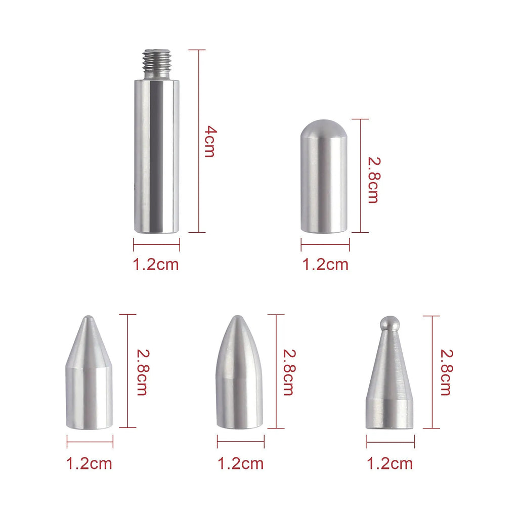 Three-piece car dent repair tool set with alloy steel construction for vehicle bodywork maintenance