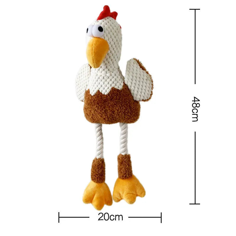 White nylon pet chew toy for dogs to relieve boredom and train puppies