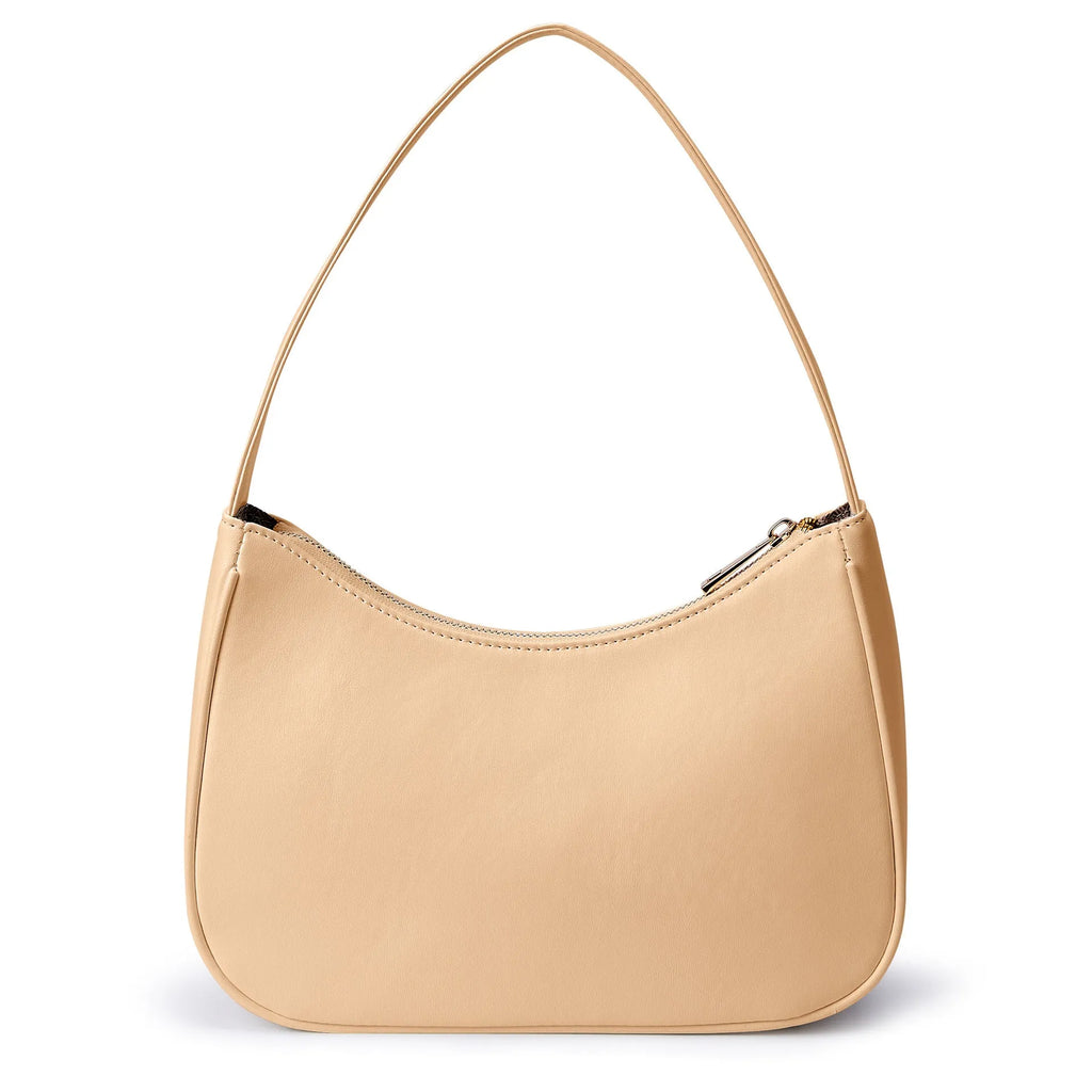Retro style waterproof PU shoulder bag with an adjustable strap, shown in a selected colour.