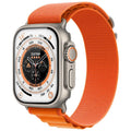 Ultra-thin Apple Watch protective case with integrated screen film in black, shown on a 45mm Apple Watch.