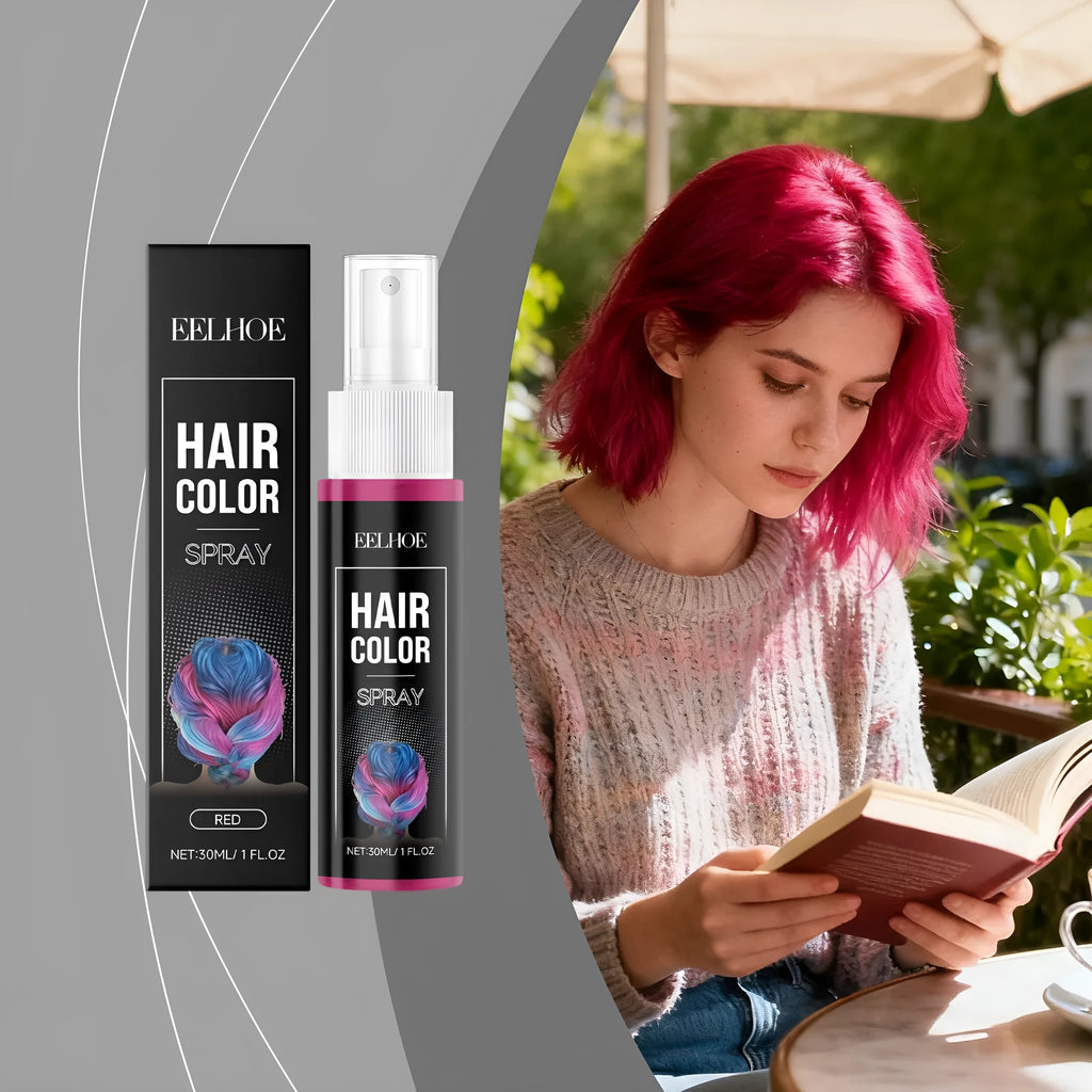 Red temporary hair spray 30ml bottle for party, cosplay and festival hair colour