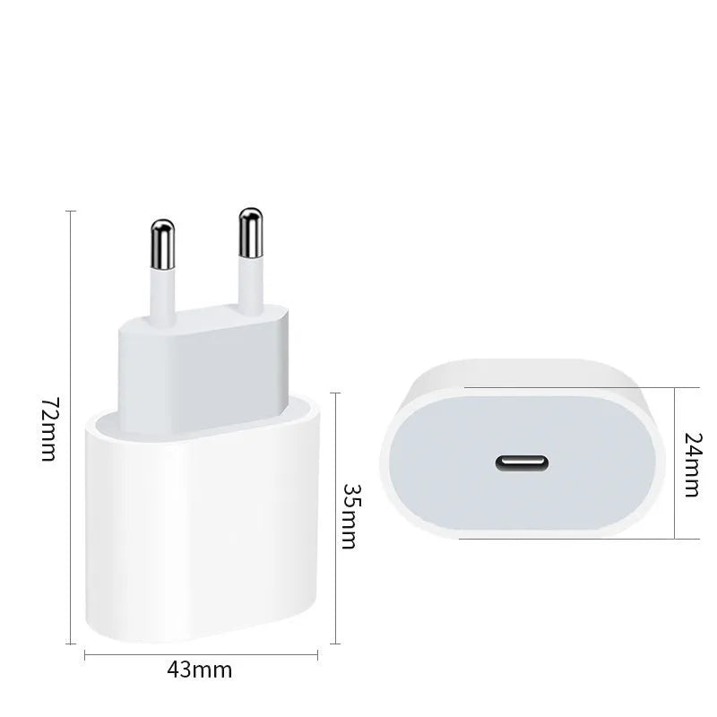Mobile phone charger with USB port and American or European plug options for 3100mA charging