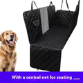 Cloth pet car seat protection mat for dogs in black and grey colour options.
