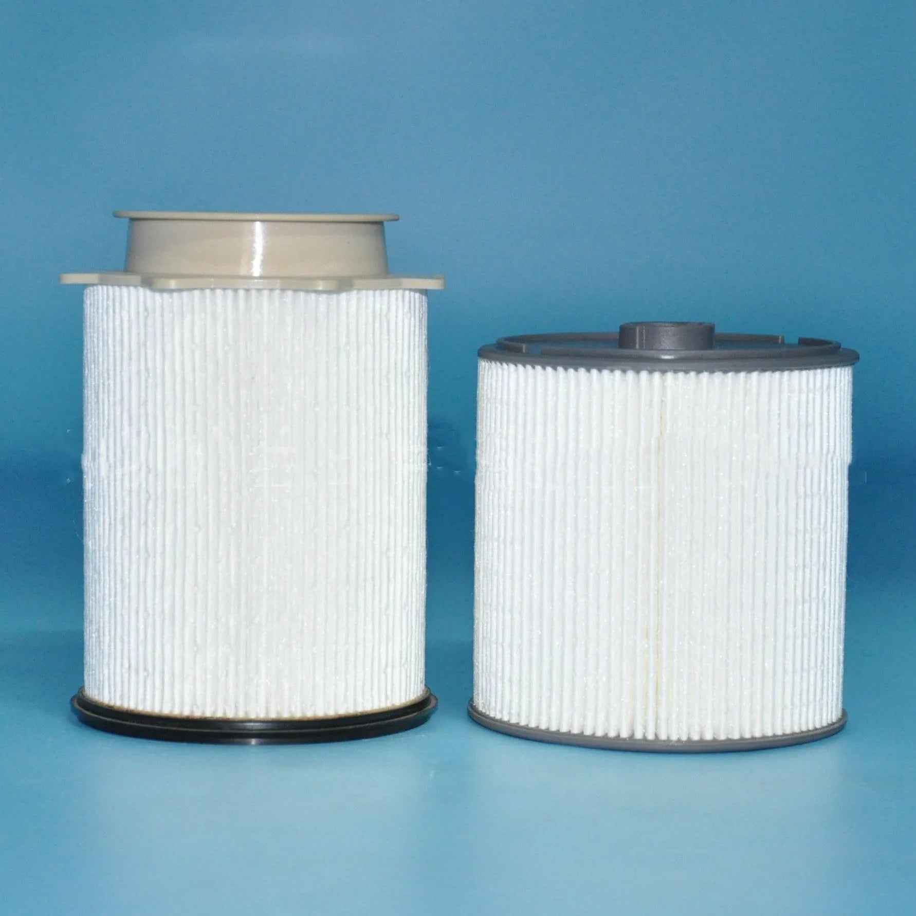 RAM truck fuel filter kit with white housing showing filter element and sealing components