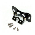 Black metal universal car camera holder with adjustable angle bracket and four mounting screws