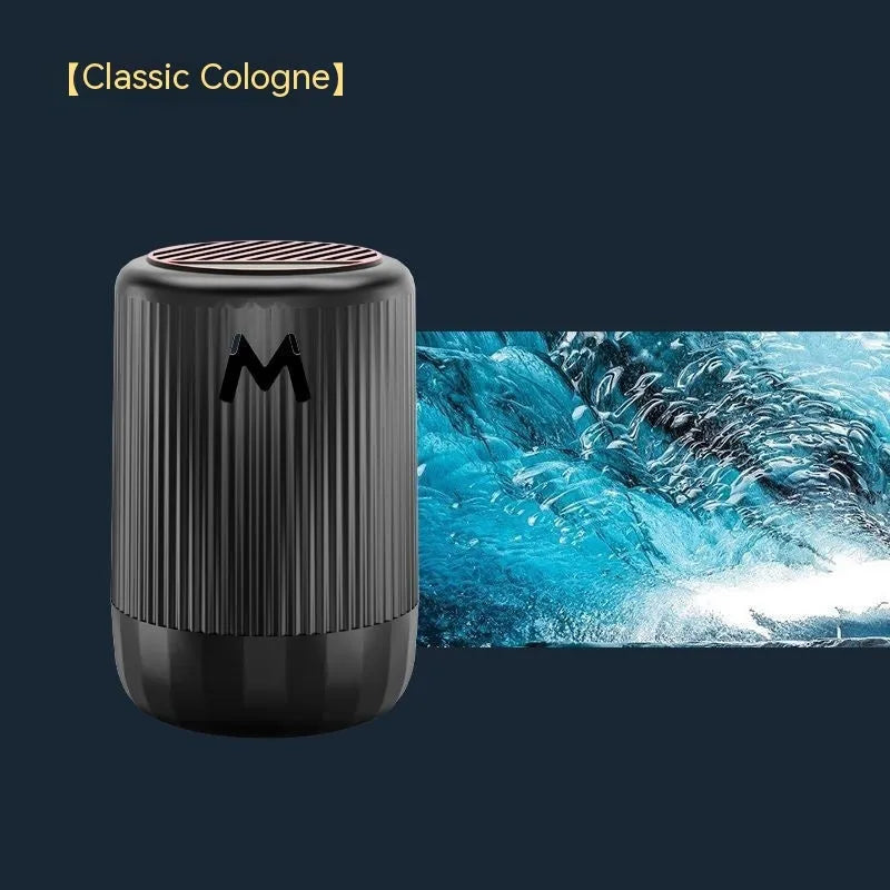 10cm by 6cm solid car aromatherapy cup for odour removal and fragrance in Classic Gulong, Gardenia, Romantic Encounter, or Velvet Rose scents.