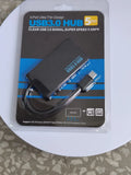 Multi-computer USB extender with 20cm cable showing USB 3.0 ports and Type-C connector options
