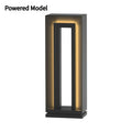 62cm tall solar powered waterproof outdoor garden lamp with geometric design