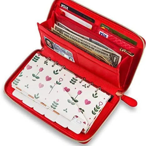RFID-blocking card holder wallet in multiple solid colours showing PU leather construction