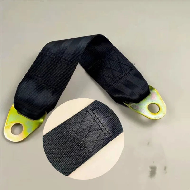 Polyester door fixing belt with adjustable tension and included screws and nuts for door security