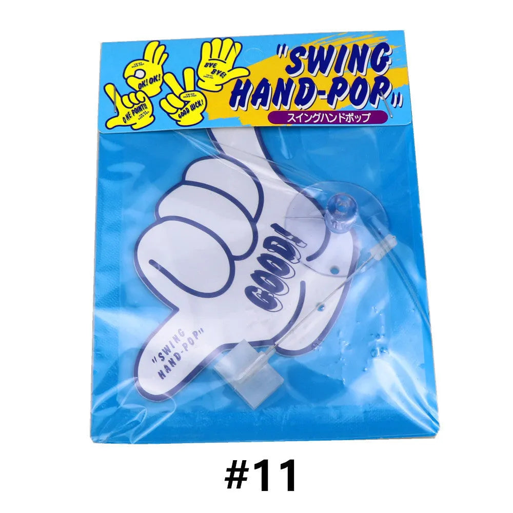 Car dynamic swing jasmine flower aromatherapy pendant with cartoon hand on fixed bracket