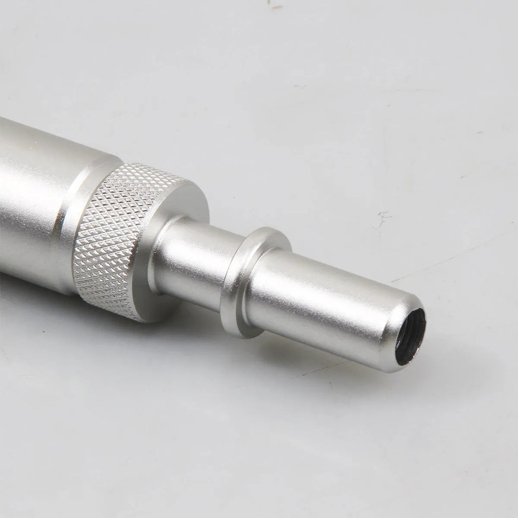 Silver metal transmission refuelling joint tool for manual transmission fluid changes