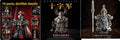 Paladin National Style Crusader copper ornament set with holy sword, shield, cloak, angel wings and weapon rack.