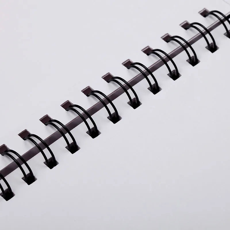 A4 artist sketch book with vertical coil binding and blank drawing paper