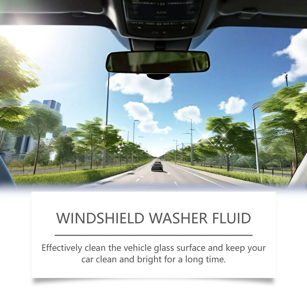 120ml windshield cleaning agent bottle, 9.2x15.5cm, for car glass decontamination with orange extract