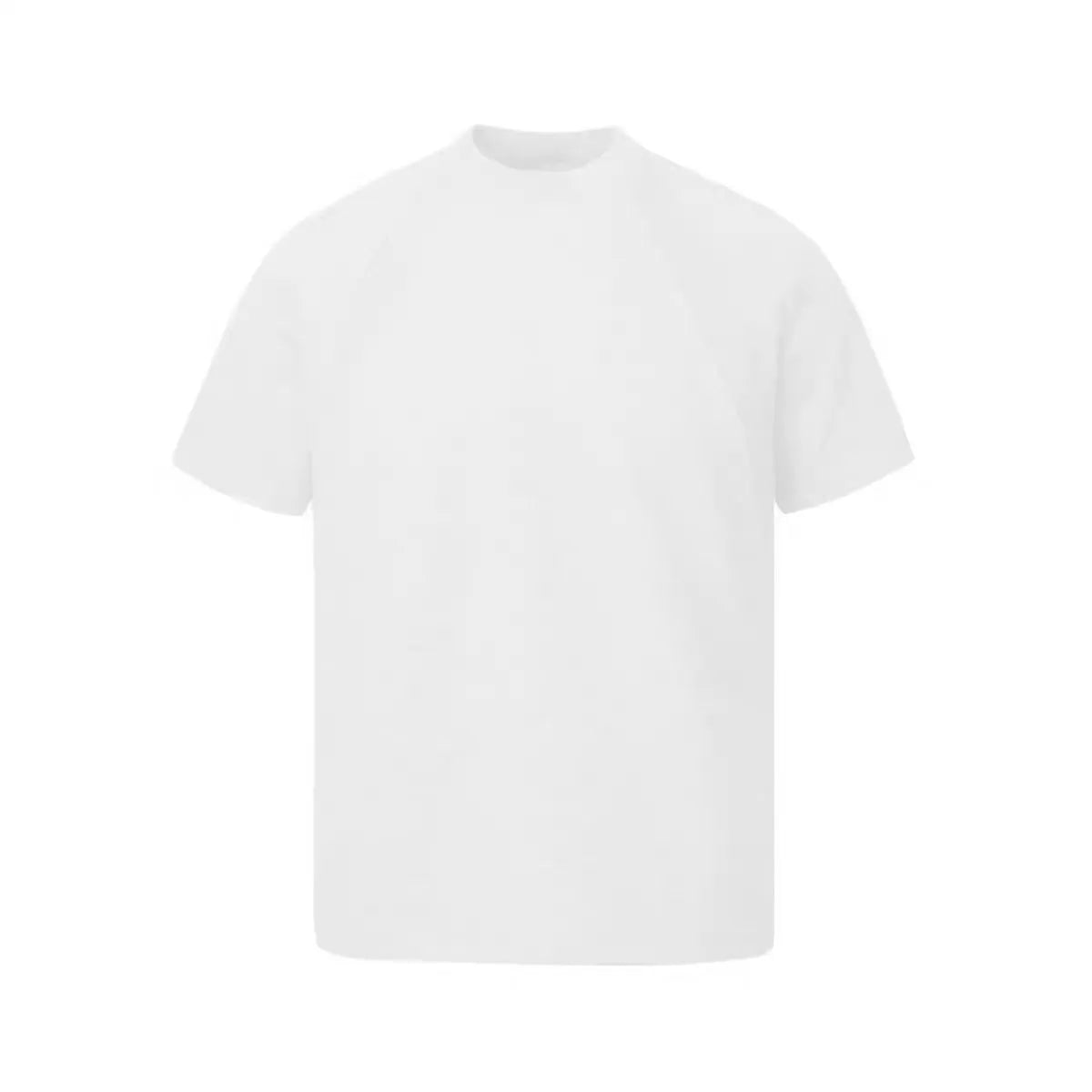 Air layer stitching short sleeve top in black, loose fit, polyester fabric, Asian sizing