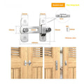 90-degree black carbon steel sliding door lock with flat stainless steel shackle for warehouse and barn doors