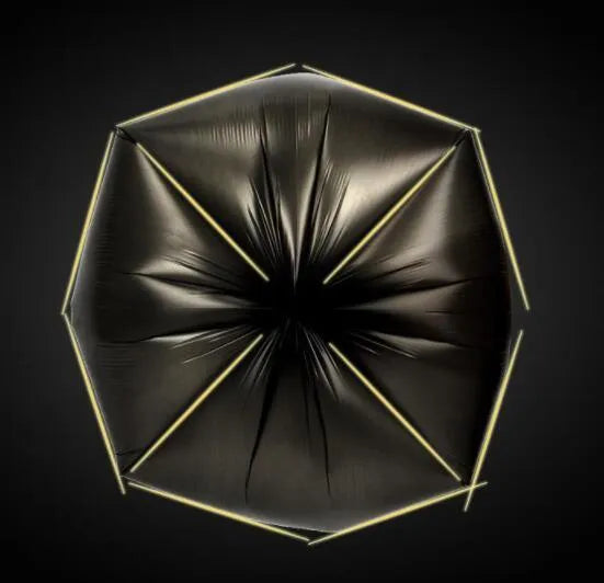 Thickened disposable plastic bags with flat-mouth design measuring 50x60cm in black and coloured options