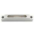 Metal and glass mini strip level measuring 132mm with 500 bubble vials for accurate levelling