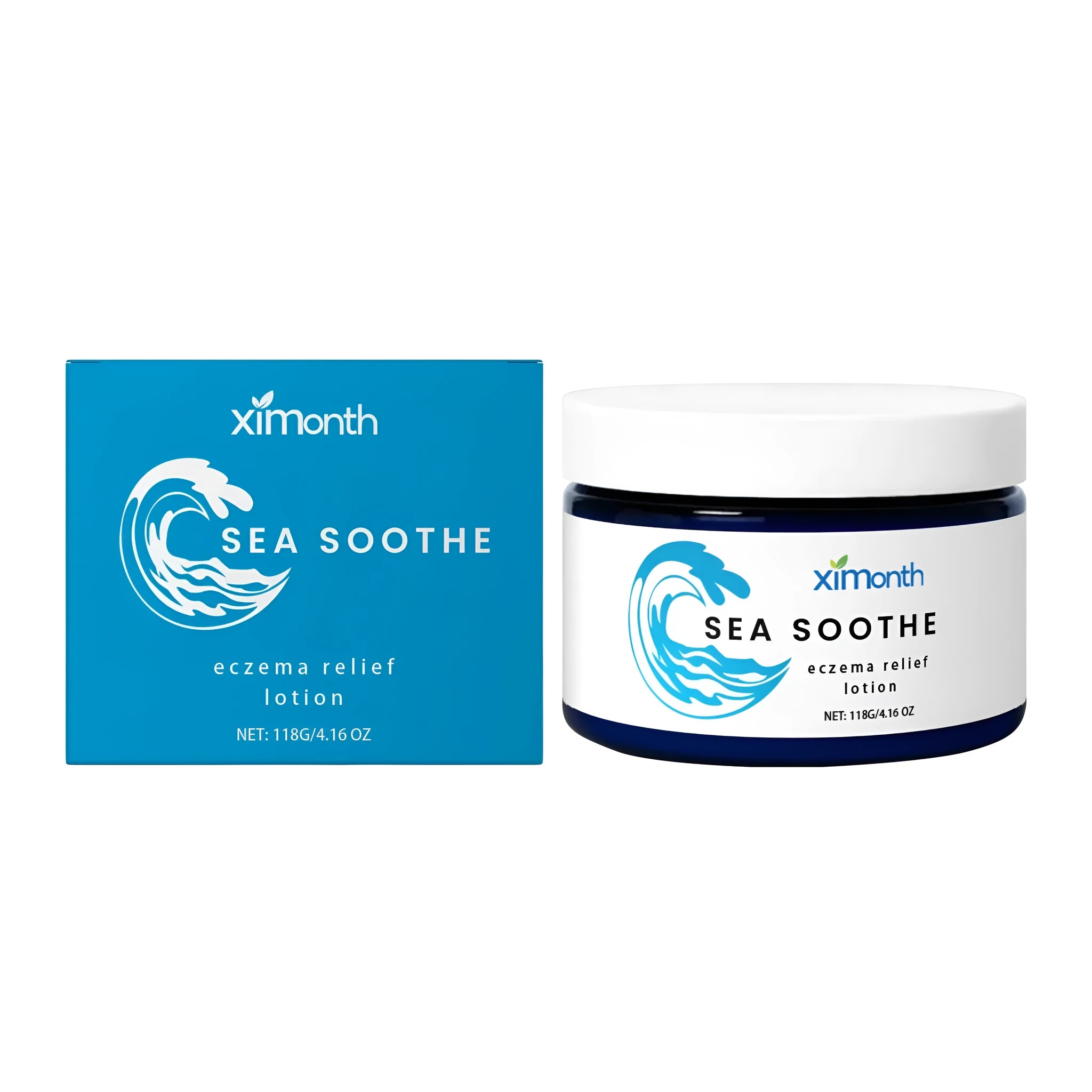 118g jar of barrier repair cream with mint leaves and shea butter for face and body.